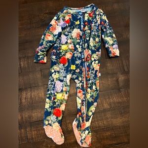 Posh peanut ruffle butt footie